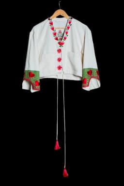 Corduroy Bejewelled Jacket