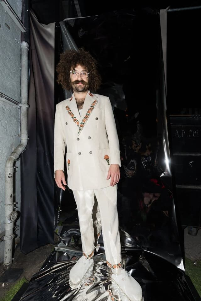 Marigold Bloom Cream White Corduroy Two Piece Suit