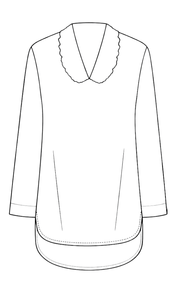 Flared Collar Shirt