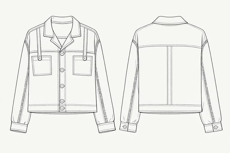 Shacket - Crop - Front Pockets