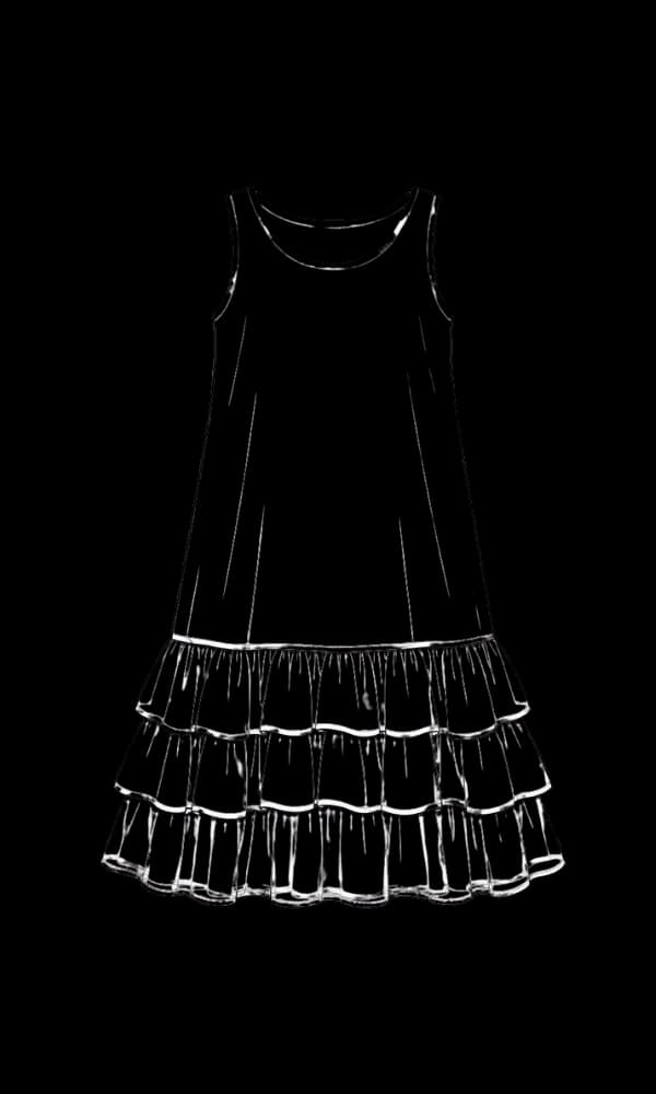 Sleeveless Tiered Ruffle Dress
